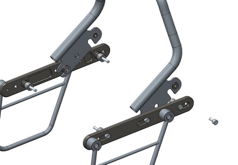 Moto Staccabile Sissy Bar Schienale Portapacchi A Sgancio Rapido K Hardware Per Harley Sportster 883 1200 XL 04-22